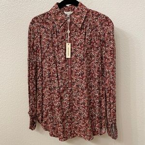 Max Studio floral blouse